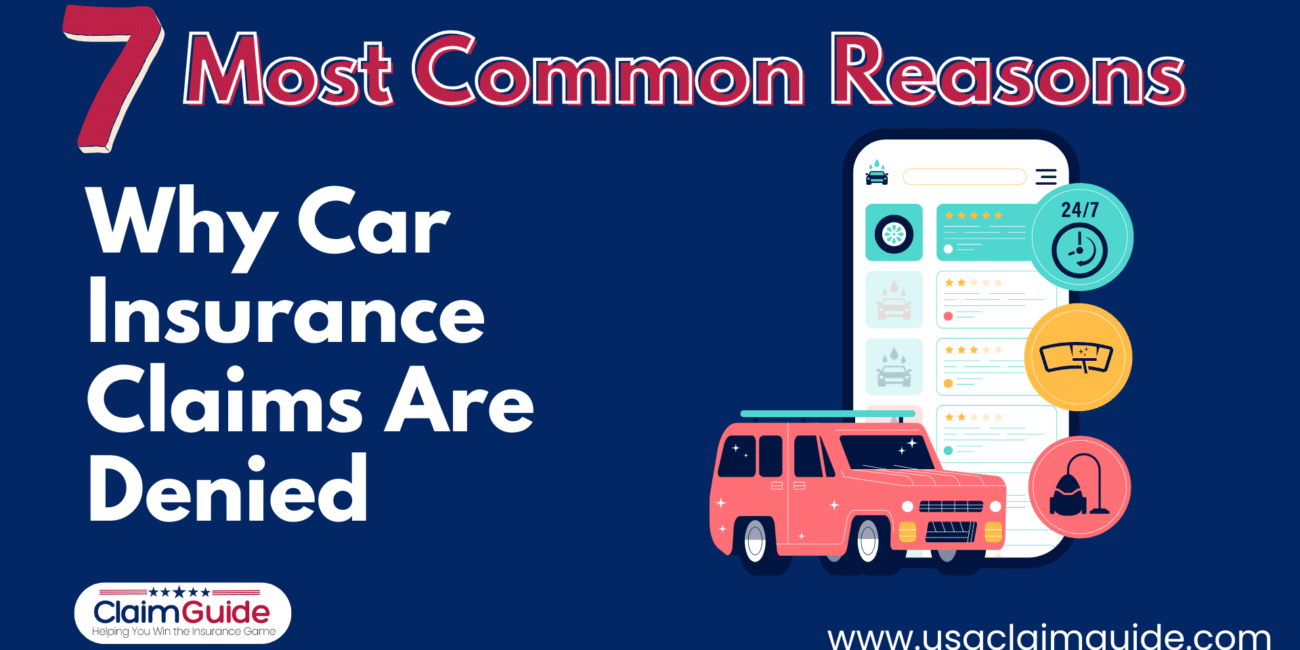 Reasons Why Car Insurance Claims Are Denied