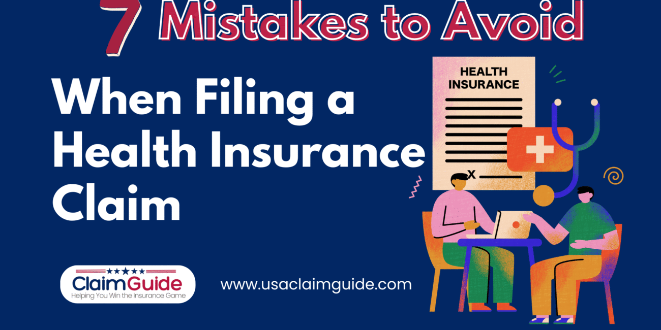 mistakes to avoid when filing a health insurance claim