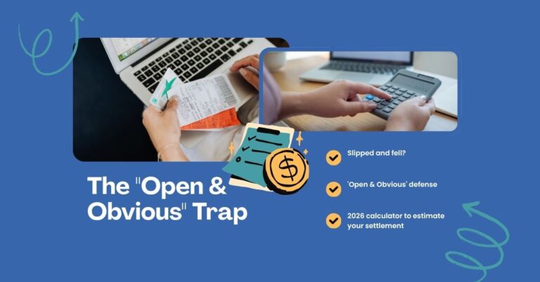 The “Open & Obvious” Trap: 2026 Premise Liability Settlement Calculator